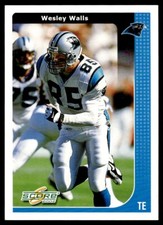 2002 Score Wesley Walls Carolina Panthers #39