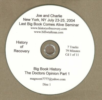 The Last Joe and Charlie 12 Steps using Alcoholics Anonymous Big Book 11 Cds