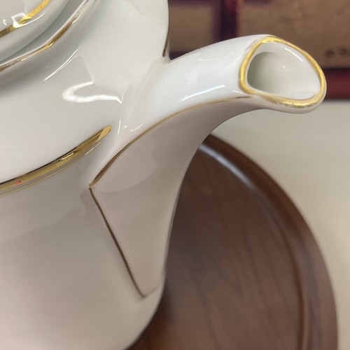 Eschenbach Kaffee Teekanne Porzellan Mitte Jahrhundert modern Bayern Deutschland weiß - Bild 6 von 13