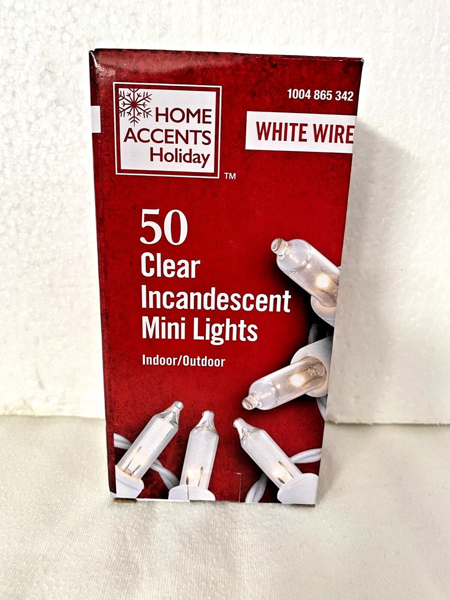 50 clear mini lights on sale white wire