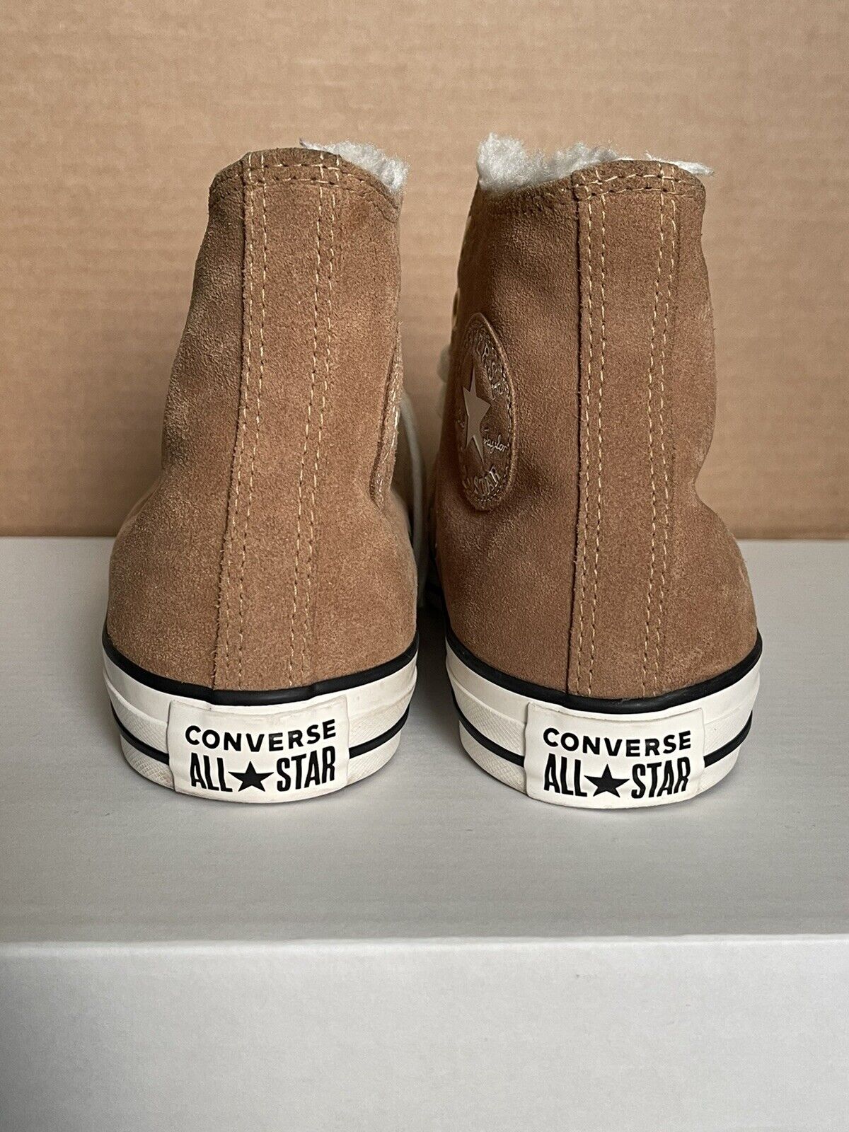 Converse All Star Chuck Taylor High Top Womens Boots Camel Suede Sz 7 # 078  | eBay
