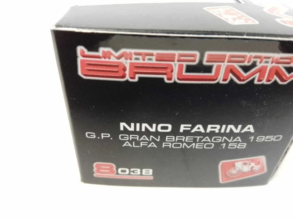 Brumm Alfa Romeo 158 #2 Nino Farina World Champion 1950 British GP 1/43 S038 - Immagine 2 di 2