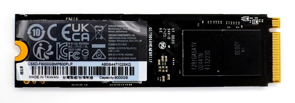Corsair 8TB MP600 Pro LPX PCIe Gen4 x4 NVMe M.2 2280 SSD - CSSD-F8000GBMP600PLP