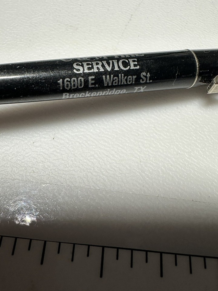 Vintage Breckenridge Texas C&M Tire Service Auto Car Repair Shop