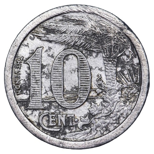 Algérie jeton de nécessité 10 centimes 1921 Chambre de Commerce Oran Aluminium - Imagen 2 de 2