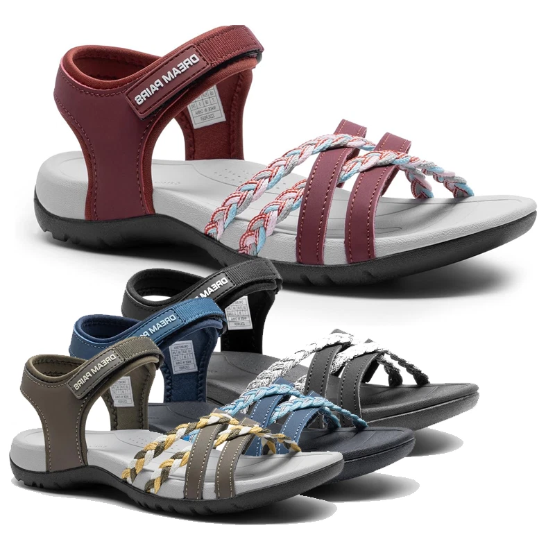 Women Lightweight Hiking Sandals Athletic Quick-Drying Walking Water Sandals