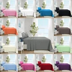 ROOEE Full Flat Sheet Luxury Bed Sheets 100% Poly Cotton Single Double King Size