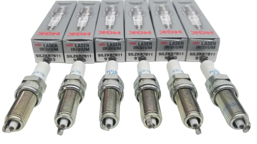 Set of 6 NGK SILZKR7B11 Laser Iridium Spark Plugs for Hyundai  Kia