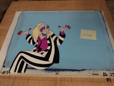 OG handpainted animation cel BeetleJuice Beetle Juice