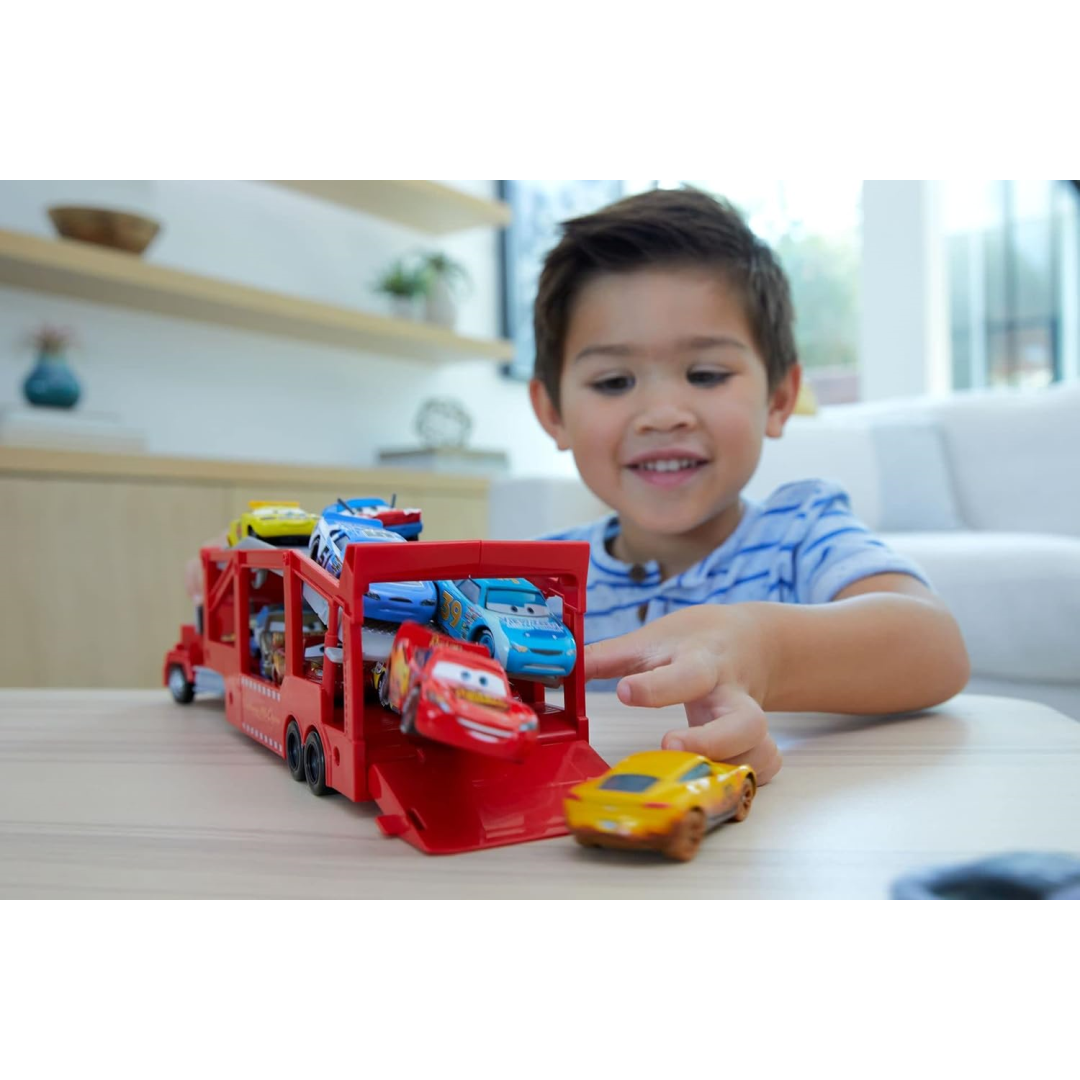 Disney Pixar Cars Mack Hauler 13-Inch Toy Transporter Truck with