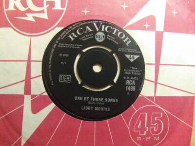 Libby Morris   One of Those Songs 1965 7  RCA 1499