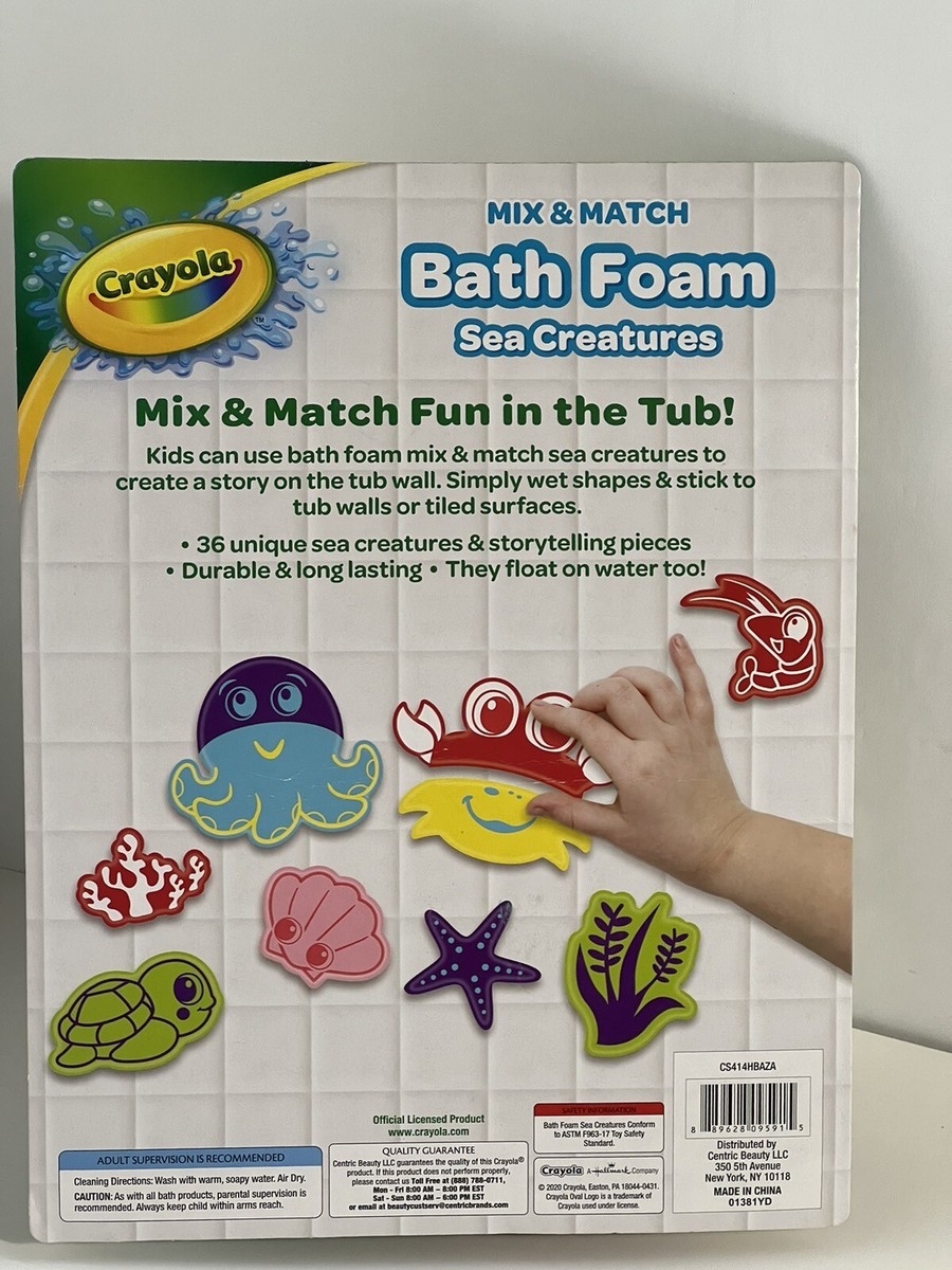 Crayola Mix \u0026 Match Bath Foam Sea Creatures. 36 pieces NEW | eBay, image size:900x1200