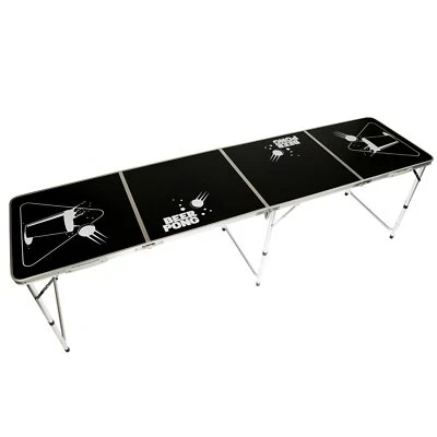 NEW! Official Size 8 Foot Folding Beer Pong Table BBQ Drinking Party