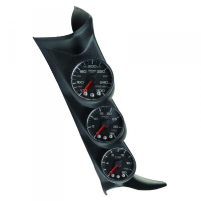 Autometer P73020  Spek-pro Triple Gauge Kit For 2001-2007 Gm 6.6l Duramax *