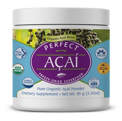 Perfect Supplements   Perfect Acai Powder   95 Grams   Pure Organic Freeze-Dr...