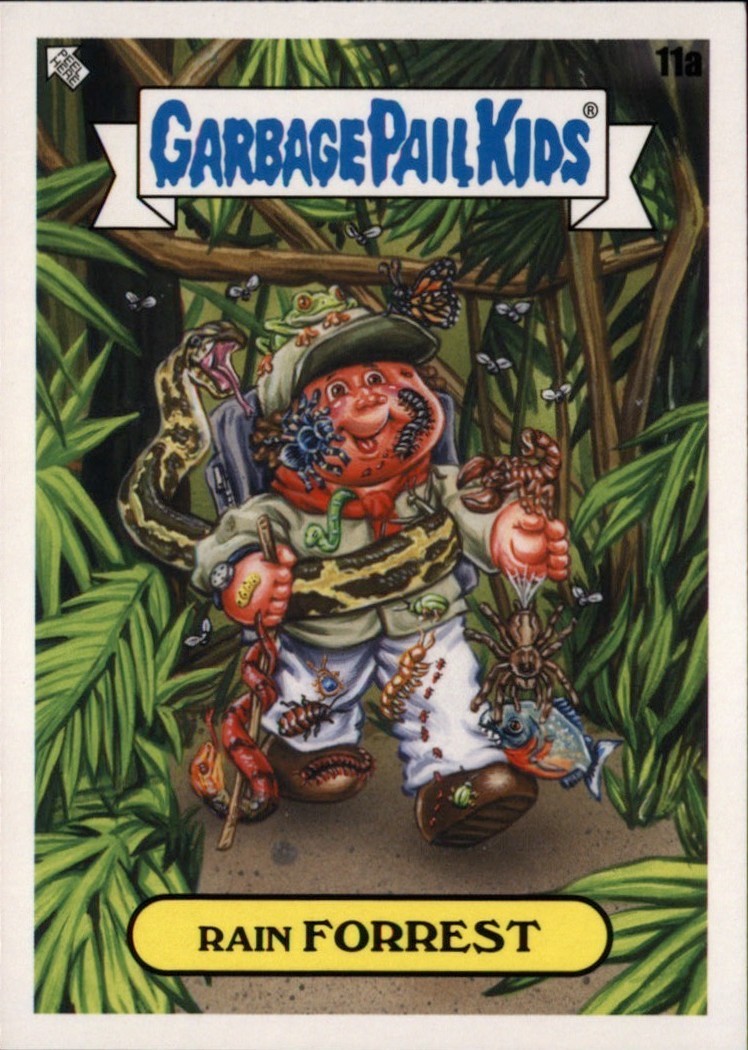 2023 Topps Garbage Pail Kids Go On Vacation #11a Rain Forrest front