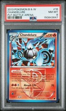 PSA 8 Chandelure Non Holo #16 2013 Pokemon Black & White Plasma Freeze 150843647 on eBay