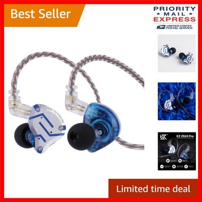 Professional 5-Driver In-Ear Monitor with Stainless Steel Faceplate   Glare Blue