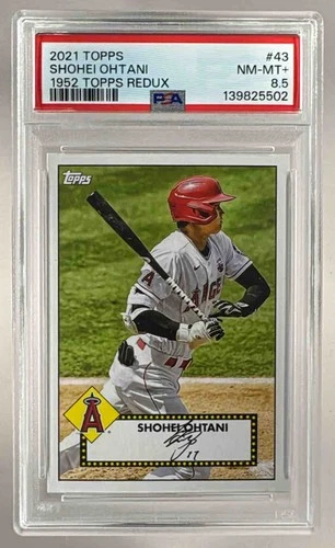 139825502 Shohei Ohtani 2021 Topps #T52-43 1952 Redux PSA 8.5