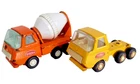 Tonka Cement Mixer Truck Vintage Orange & yellow truck #55010 Rare Color LOT 2x