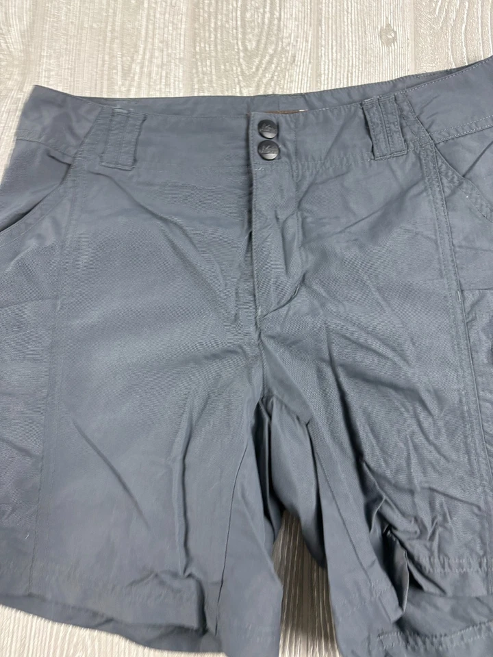 REI Cargo Shorts Womens Size 4 Gray UPF 50+ Hiking Outdoor Inseam 8 - Image 2 of 4