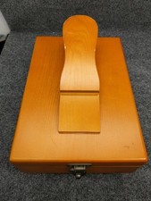 Shoe Shine Box Wood With Star 100 Horsehair Brush, Buckley 2 In 1 Buffing Brush