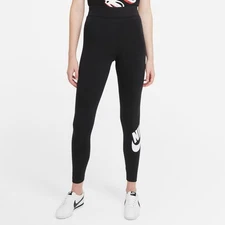New Nike Women's HIGH-WAISTED LOGO LEGGINGS Size XS CZ8528-010