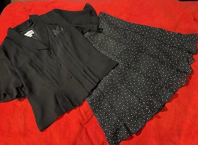 Conjunto de chaqueta y falda Danny & Nicole para mujer de 2 piezas talla 16 Foto 3 de 4