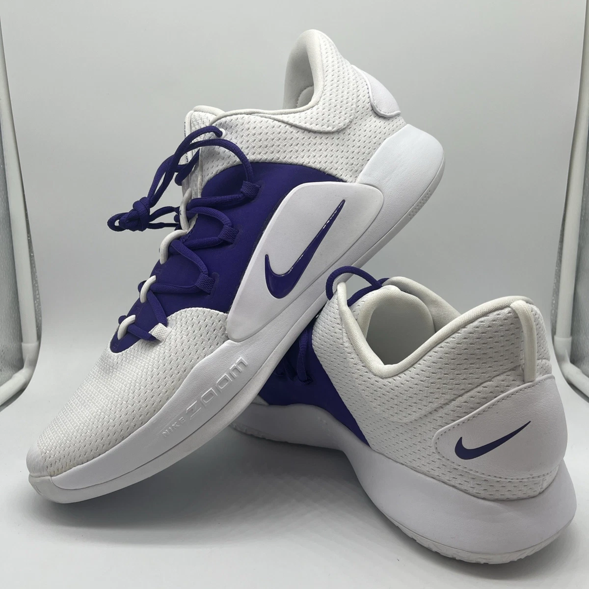 Nike Mens‎ Hyperdunk X Low TB White Purple Basketball Shoes Size 20 AT3867-111 Nike Hyperdunk X TB Low White Purple for Sale | Authenticity  main image 4