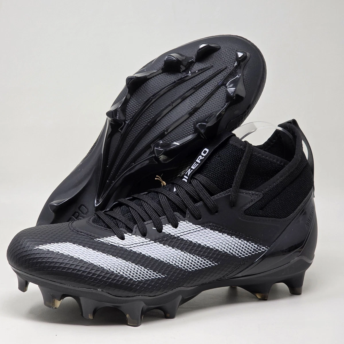 Adidas Adizero Impact Black/White Football Cleats Shoes IE1413‎ Men\'s 10.5 NWT Adidas Adizero Impact IE1413 black football | Mercari main image 4