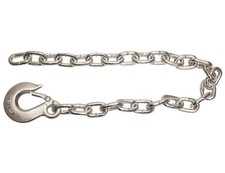 Class 4 Trailer Safety Chain, Forged Slip Hook, 35", 3/8" Dia., 30 Proof Coil