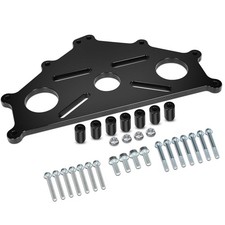 Engine Safe Stand Adapter Plate, Heavy Duty Engine Stand Plate, Black