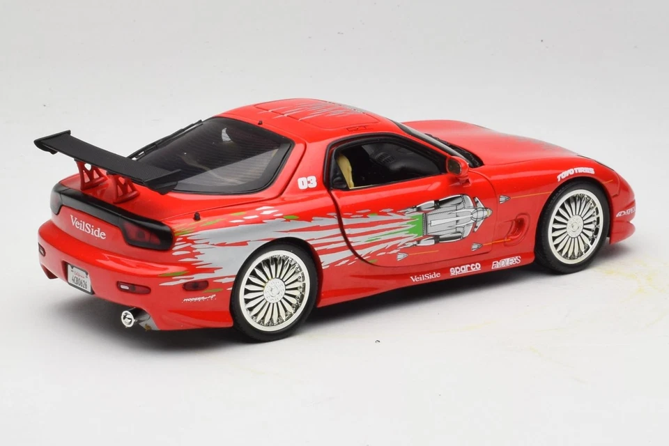 33414 Mazda RX-7 FD Fast & Furious Red ERTL 1:18 - Image 3 of 4