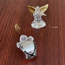 3 Acrylic Angels Praying Bell/Playing Instrument Ornaments
