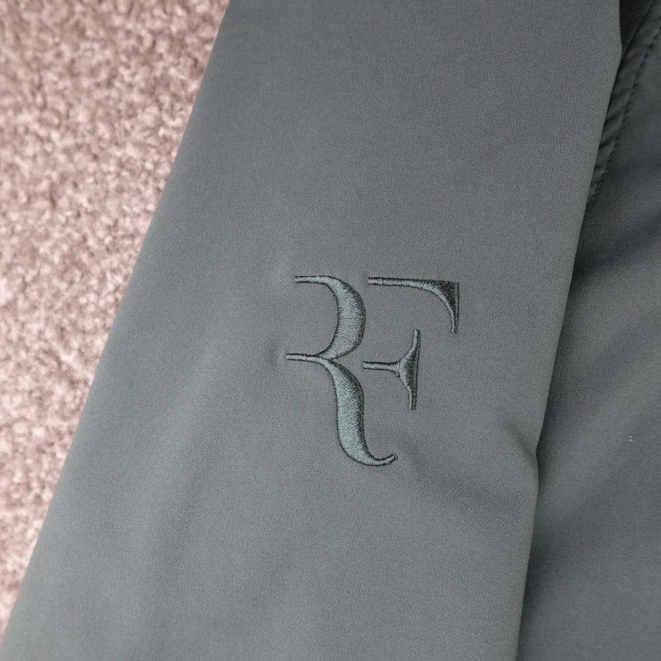 Chaqueta Nike Roger Federer Hombre Extra Grande Gris Cremallera Completa Gatorade Swoosh Logo Foto 4 de 4