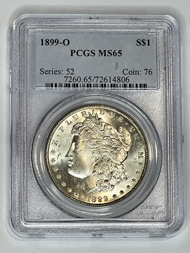1899-O Morgan Silver Dollar $1 PCGS MS65 GEM BU ~ Stunning Coin ~ Free Shipping