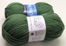 2 Berroco Ultra Wool Worsted 100% Superwash Merino 100gm/219yds 3343 Grass DS