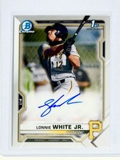 2021 Bowman Draft Lonnie White Jr 1st Bowman Chrome Auto CDA-LW Pirates