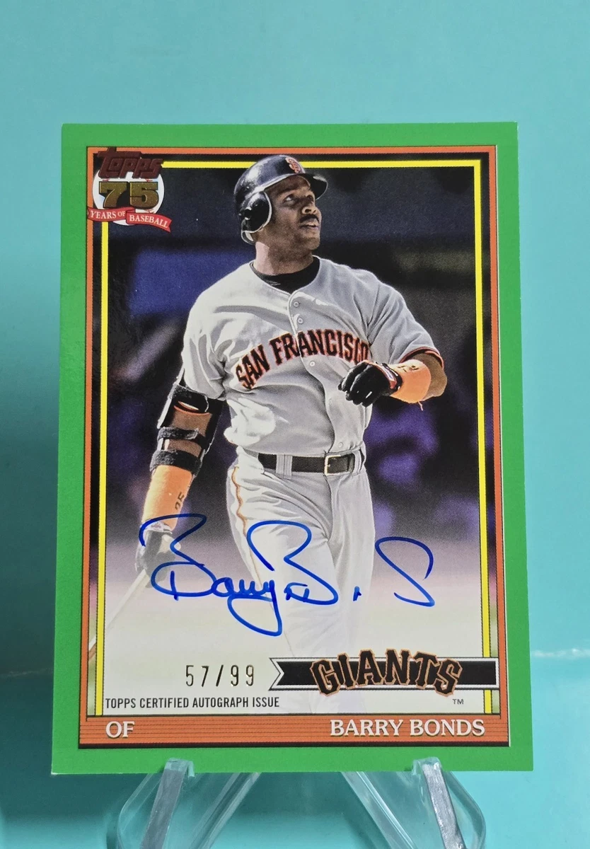 Topps Barry Bonds Baseball Serial Numbered Sports Trading Cards