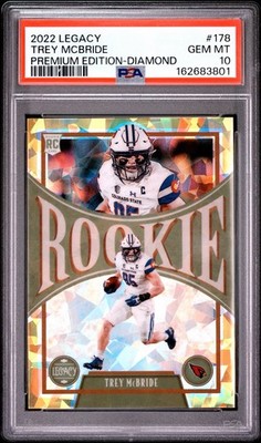 2022 Panini Legacy Trey McBride #178 Gold Diamond RC Rookie /10 PSA 10 Pop 1