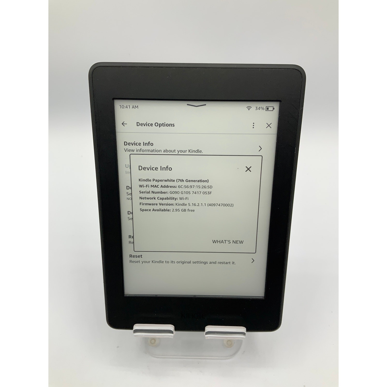 Kindle Paperwhite 7th Generation, 4GB, Blk.