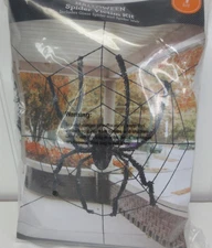 Halloween Spider Victim Kit Giant Spider & 95 in Spider Web New