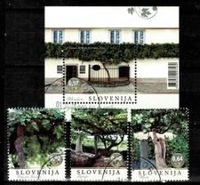 Slovenia 2014 ☀ Flora - Fruits - Wine Grapes set ☀ CTO/Used