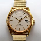 80’s Vintage Timex Sprite Fluted Bezel 32mm Men’s Windup Dress Watch-Working
