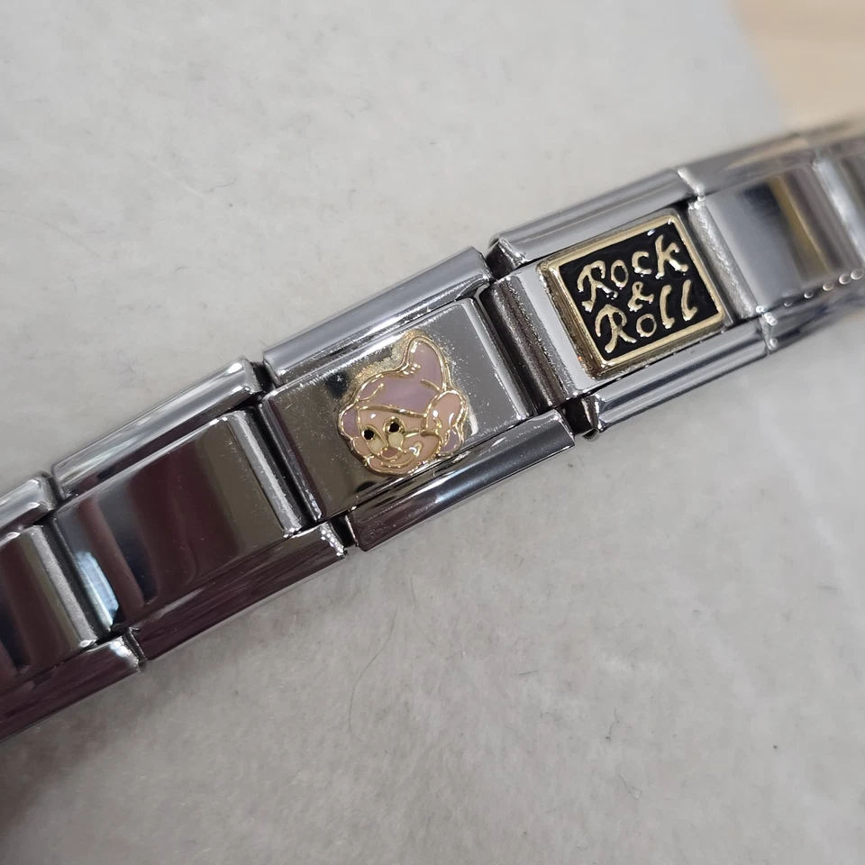 Pulsera Zoppini Firenze Dije Dopey de Blancanieves y Rock N Roll Banda Azul Foto 2 de 4