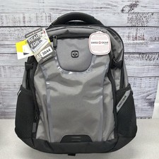 Swissgear 600D Woven Polyester Backpack with Padded Laptop Compartment, Gray