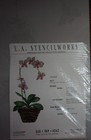 L A Stencilworks ORCHID #627 One Part – Five Overlays Stencil 22 x 12 NIP — photo 1