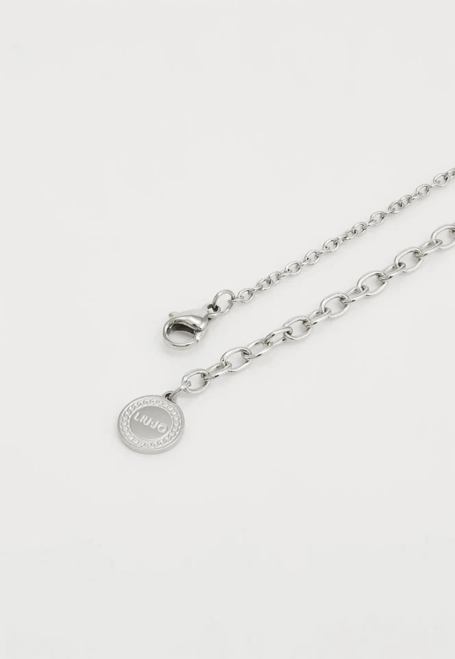 Collana Liu Jo Donna Acciaio Silver Multifilo Logo Cristalli Bianchi _LJ2902 - Immagine 4 di 4