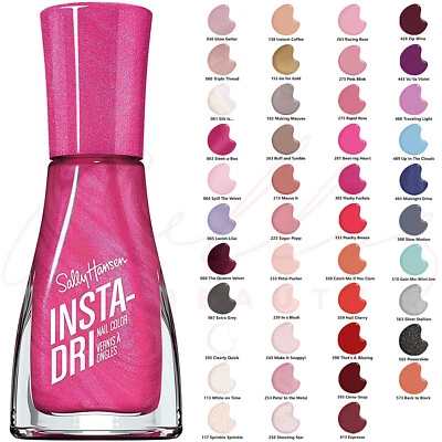 SALLY HANSEN Insta-Dri Quick Drying Glossy Nail Polish 9.17ml *CHOOSE SHADE* NEW