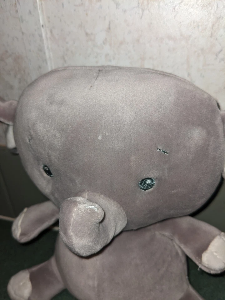 Baby Ganz Elephant Plush Jungle Cuddles Stuffed Animal Soft Gray 8" - Image 2 of 4